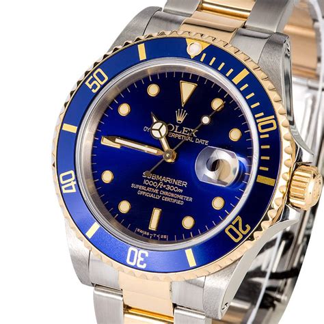 rolex submariner two tone blue used|Rolex Submariner blue price new.